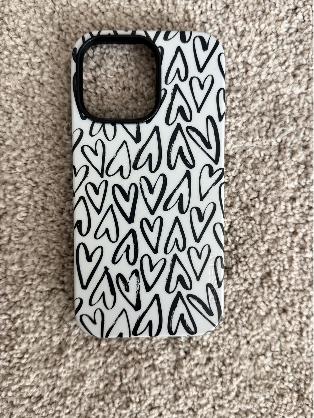 Casely Black Heart IPhone 14 Pro Max Magsafe phone case